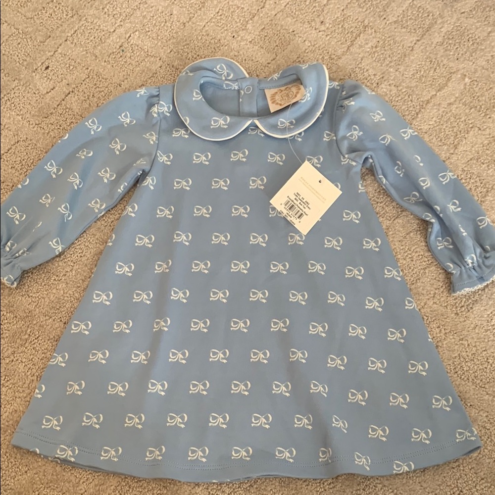 NWT TBBC Beaufort Bonnet Sadie Sweatshirt Dress Blue Blows 18/24M